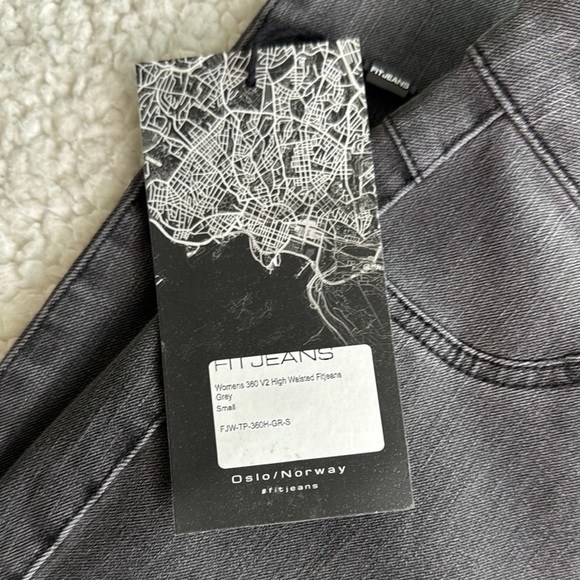 FITJEANS 360 V2 High Waisted Grey Jeans - Picture 4 of 5